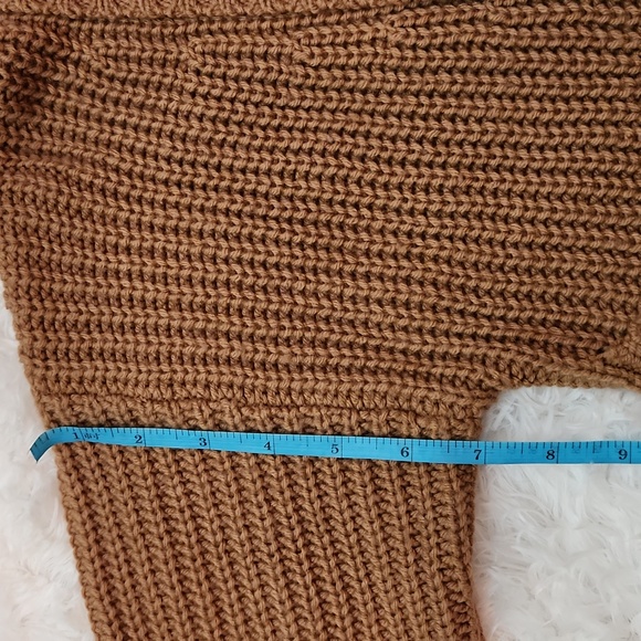 Anthropologie  oversized  chunky knit brown button close cardigan - Picture 8 of 11